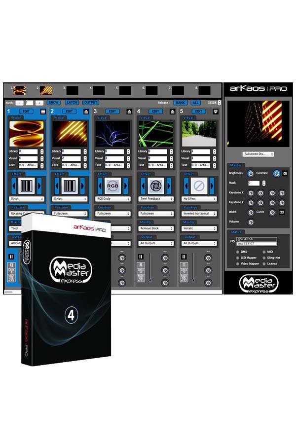 ADJ Lighting - MED500 -ArKaos Media Master Express (License)