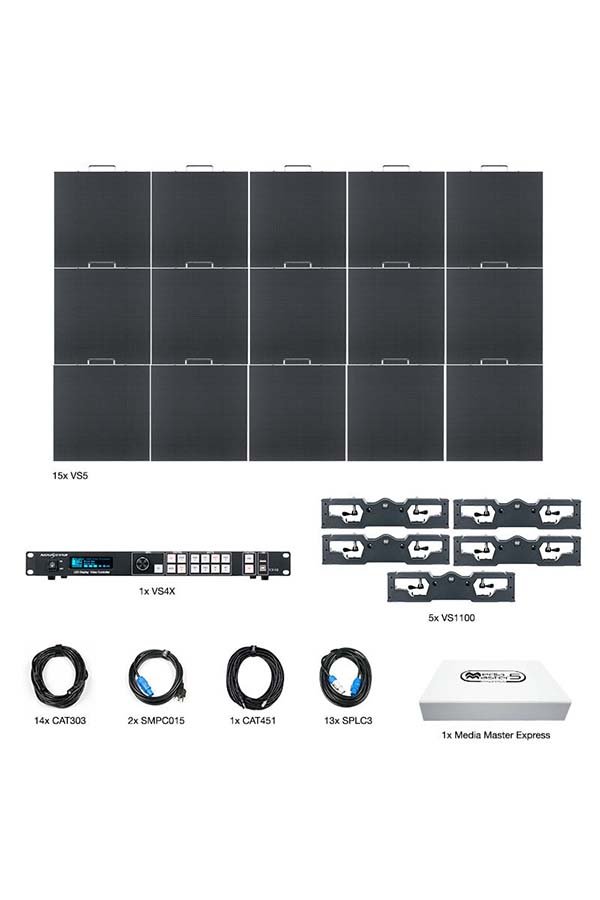 American DJ - VS5 5x3 - ADJ 5.99mm LED Video Wall 8ft 2"x 4ft 11" - panels off