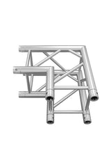 Global Truss 16x15x15 ft Trade Show Booth Display System | Stage Truss  -  2 pcs. Global Truss SQ-4121 F34 12-inch 2 way 90-degree Corner 1.64 ft Stage Truss