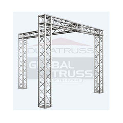 Global Truss 10x10 F34 Tri-Post Truss Trade Show Display System | Stage Truss
