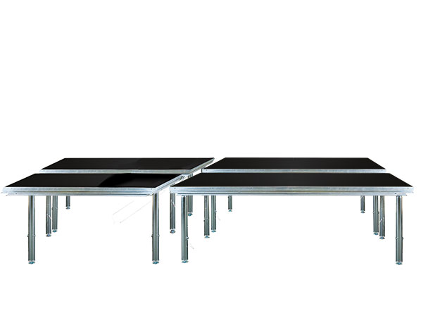 Global Truss Portable Stage - 4 Panels 6.56 ft x 13.12 ft - black