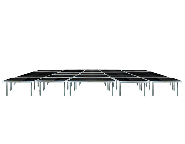 Global Truss Portable Stages - 25 Panels 16.4 ft x 32.8 ft - black