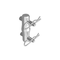GLOBAL TRUSS 4in ALUMINUM MINI SQUARE TRUSS COUPLER F14 - CONICAL CONNECTING COUPLER vertical up