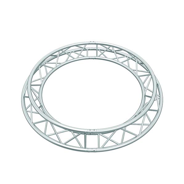Global Truss F33 12" Aluminum Triangle Truss Circle TR-C2-180 - 6.56ft horizontal up | Stage Truss