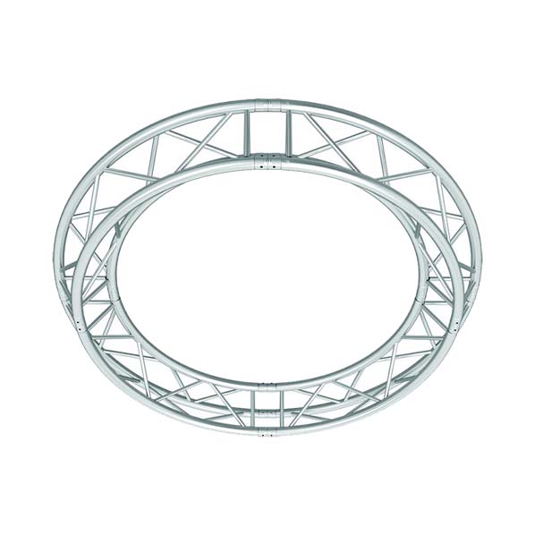 Global Truss F33 12 in Aluminum Triangle Truss Circle TR-C3-90 - 9.84ft (3.0M) horizontal down | Stage Truss