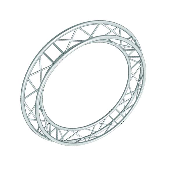 Global Truss F33 12 in Aluminum Triangle Truss Circle TR-C3-90 - 9.84ft (3.0M) slant right | Stage Truss