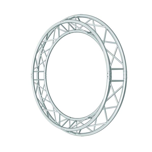 Global Truss F33 12 in Aluminum Triangle Truss Circle TR-C3-90 - 9.84ft (3.0M) vertical left | Stage Truss