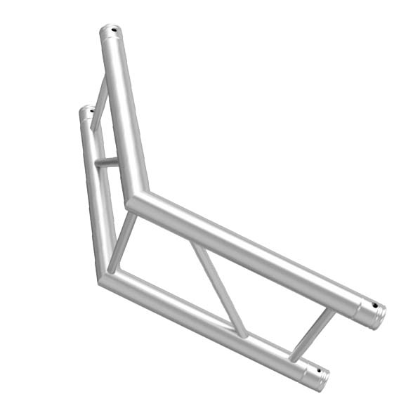 GLOBAL TRUSS F32 IB-4061V - 2-WAY 120 DEG. VERTICAL I-BEAM CORNER - slant left | Stage Truss