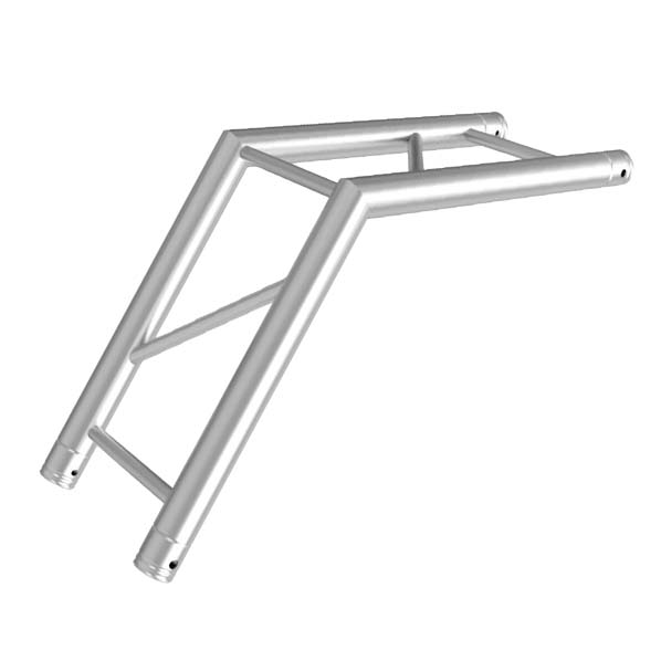 GLOBAL TRUSS F32 IB-4061V - 2-WAY 120 DEG. VERTICAL I-BEAM CORNER - slant right  | Stage Truss