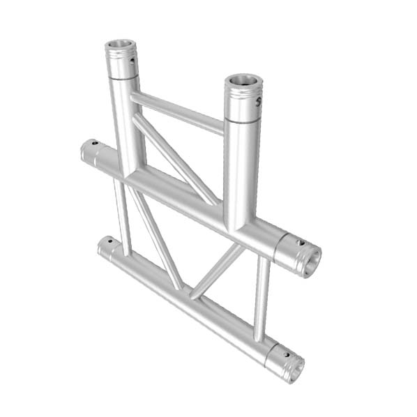GLOBAL TRUSS F32 IB-4068H - 3-WAY HORIZONTAL I-BEAM T-JUNCTION-vertical down | Stage Truss