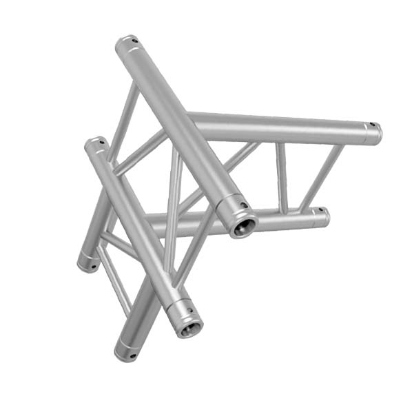 GLOBAL TRUSS F32 IB-4069V - 4-WAY VERTICAL I-BEAM T-JUNCTION-slant right | Stage Truss