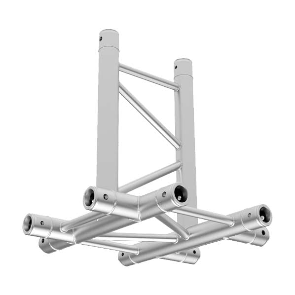 GLOBAL TRUSS IB-4073-H-5WAY HORIZONTAL I-BEAM CROSS JUNCTION-vertical down