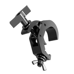 Global Truss Jr Quick Rig Clamp BLK Hook style clamp with T-Handle Black slant left