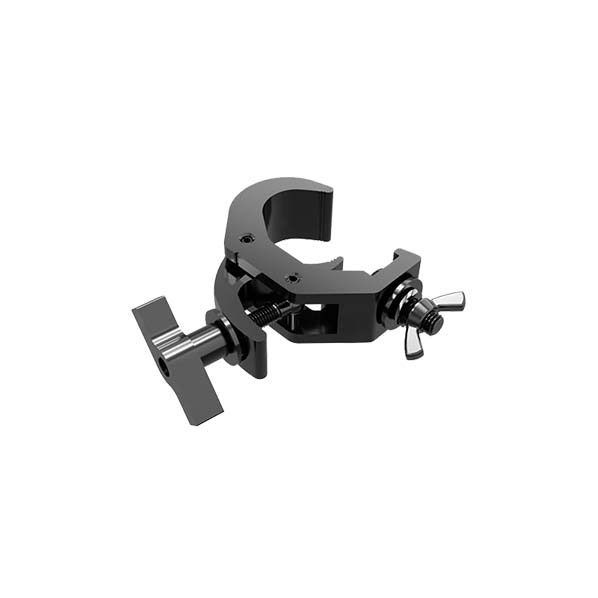 Global Truss Jr Quick Rig Clamp BLK Hook style clamp with T-Handle Black small