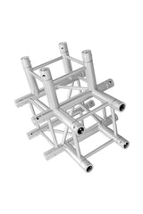 Global Truss - SQ-4130 - 4-WAY T-JUNCTION slant right down  | Stage Truss