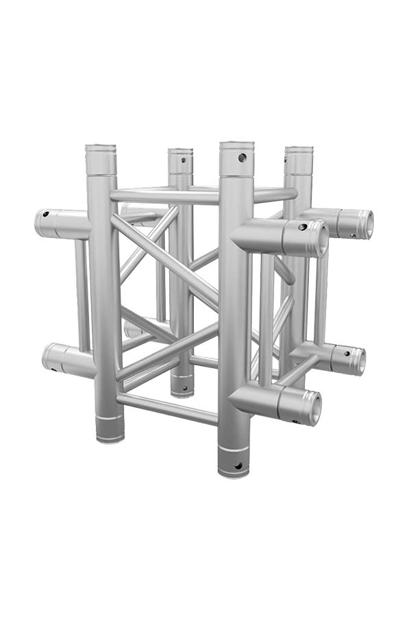 Global Truss - SQ-4133 - 4-WAY CROSS JUNCTION horizontal right  | Stage Truss