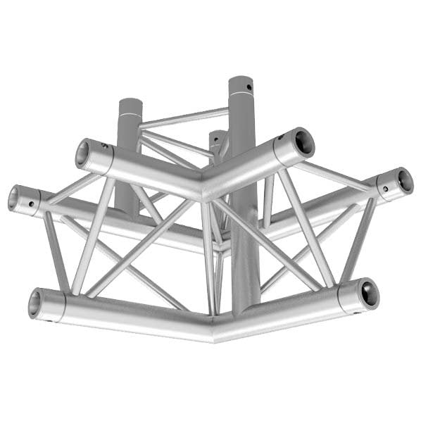 Global Truss TR-4093UR - 3-WAY 90 RIGHT APEX UP RIGHT vertical down  | Stage Truss