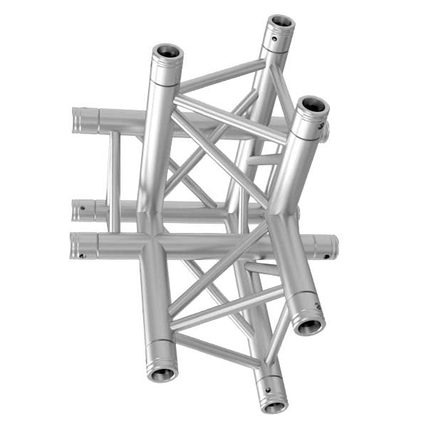 GLOBAL TRUSS TR-4095U/R - 4-WAY 90 DEG. RIGHT CORNER - APEX UP RIGHT horizontal left  | Stage Truss