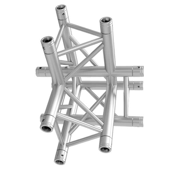 GLOBAL TRUSS TR-4095U/R - 4-WAY 90 DEG. RIGHT CORNER - APEX UP RIGHT horizontal right  | Stage Truss