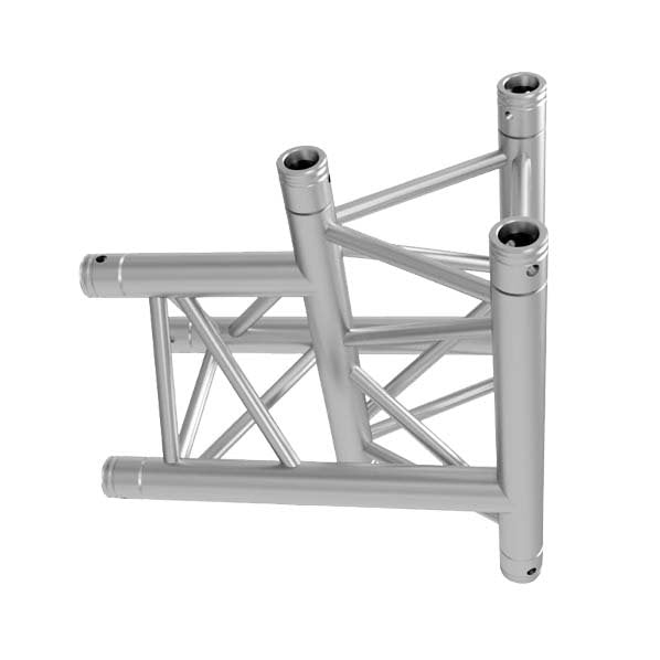 Global Truss TR-4096VD - 3-WAY VERTICAL T-JUNCTION - APEX DOWN horizontal right  | Stage Truss