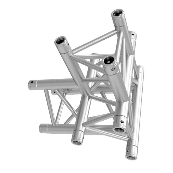 GLOBAL TRUSS TR-4097D - 4-WAY T-JUNCTION - APEX DOWN  horizontal right | Stage Truss