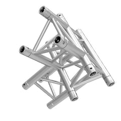 GLOBAL TRUSS TR-4097D - 4-WAY T-JUNCTION - APEX DOWN slant right  | Stage Truss