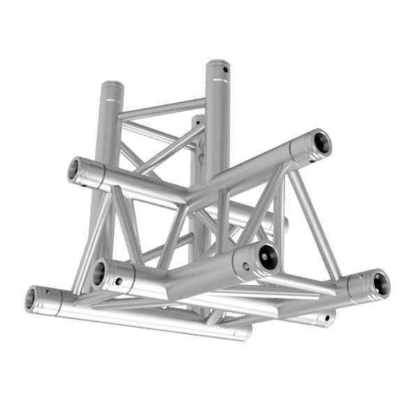 GLOBAL TRUSS TR-4097D - 4-WAY T-JUNCTION - APEX DOWN vertical down  | Stage Truss