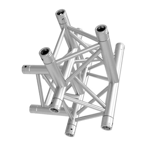 GLOBAL TRUSS TR-4097U - 4-WAY T-JUNCTION - APEX UP horizontal right  | Stage Truss