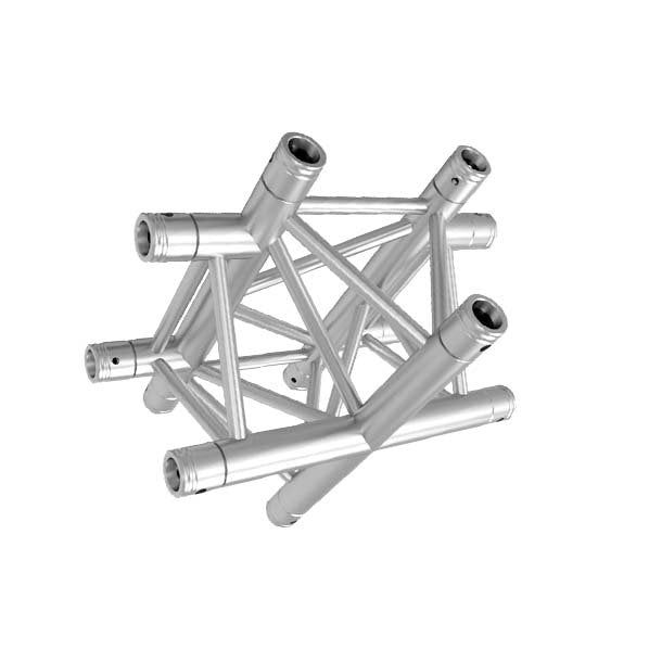 GLOBAL TRUSS TR-4100UD - 4-WAY CROSS-JUNCTION - APEX UP slant right  | Stage Truss