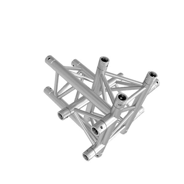 GLOBAL TRUSS TR-4101D - 5-WAY CROSS-JUNCTION - APEX DOWN slant right down | Stage Truss