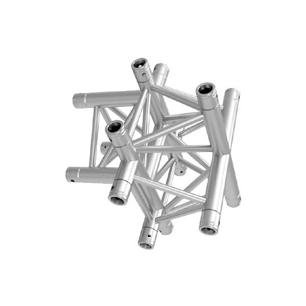 GLOBAL TRUSS TR-4101U - 5-WAY CROSS-JUNCTION - APEX UP horizontal right  | Stage Truss