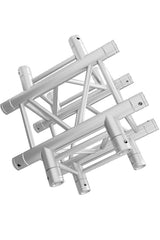 Global Truss - SQ-4133 - 4-WAY CROSS JUNCTION slant right down | Stage Truss