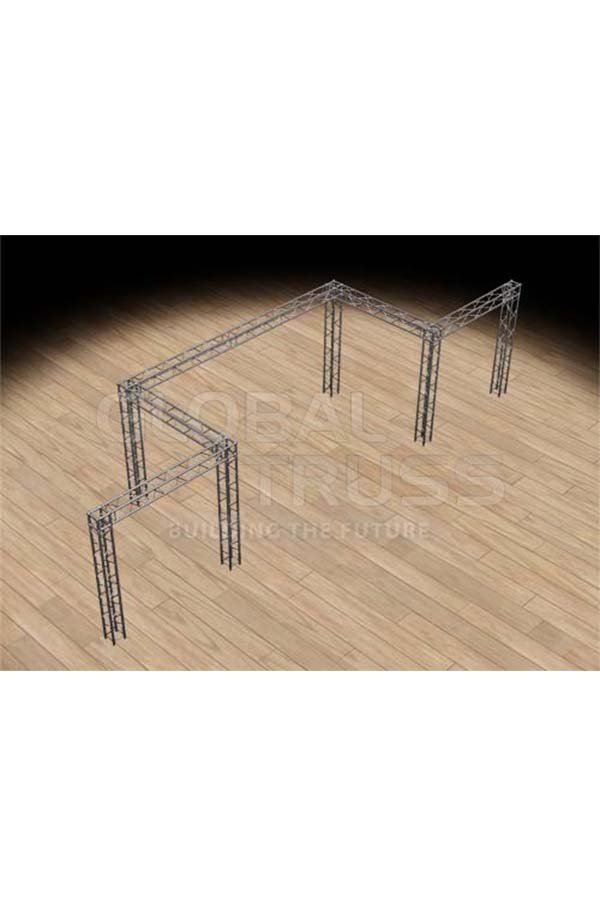 Global Truss F34 10x40 ft Convention Booth Display System | Stage Truss