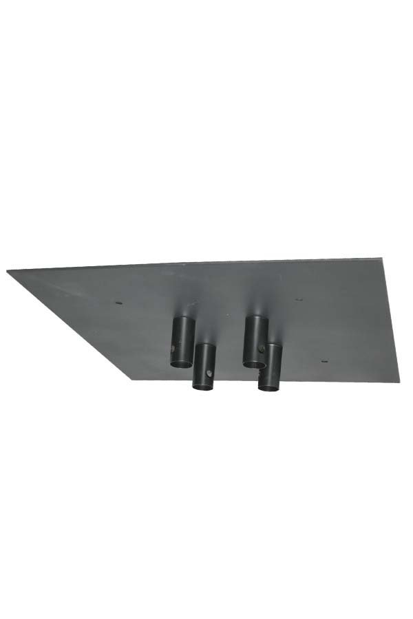 Monster Truss FOUNDATION 6" & 12" Square Steel Base Plate-horizontal inverted