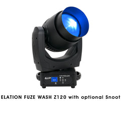 Elation Fuze Wash Z120 Moving Head for Stage Lights/Truss set ups - with snoot
