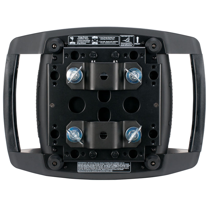 Elation Lighting Smarty Max Moving Head for Stage Lights/Truss events - bottom  view with omega brackets