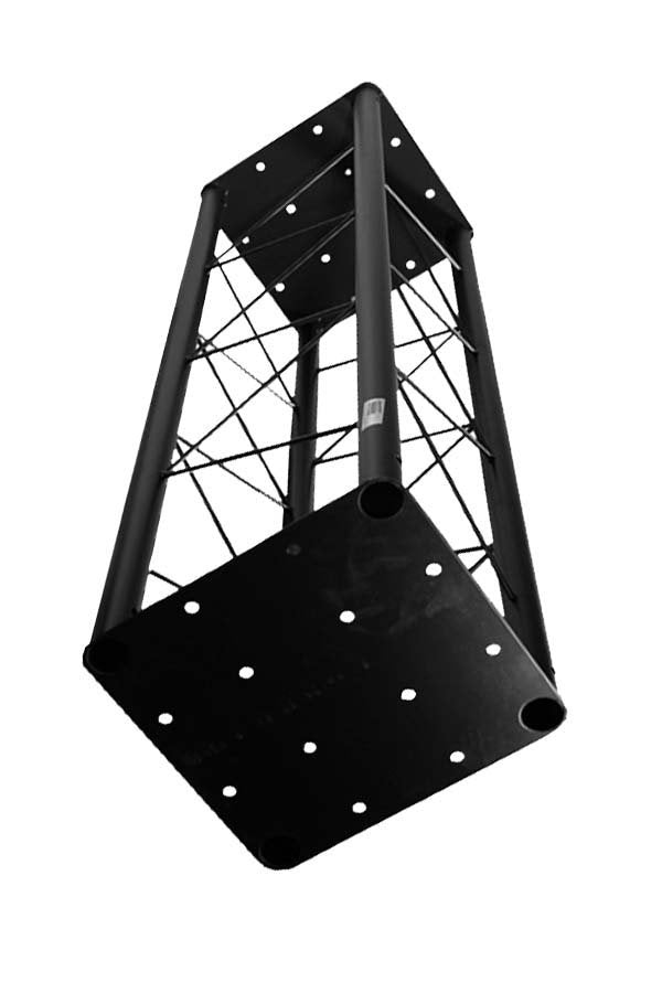 SQ12-48 FeatherLight Black Steel 12" Square Truss - 4'-vertical up