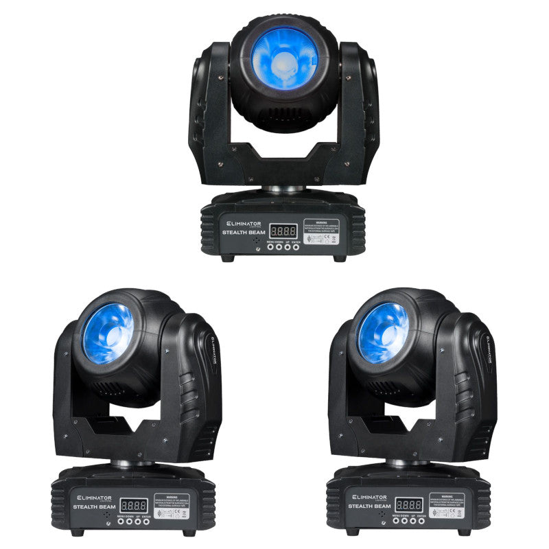 Eliminator Lighting Stealth Beam-ADJ-Pack of 3 for Stage Lights/Truss set ups